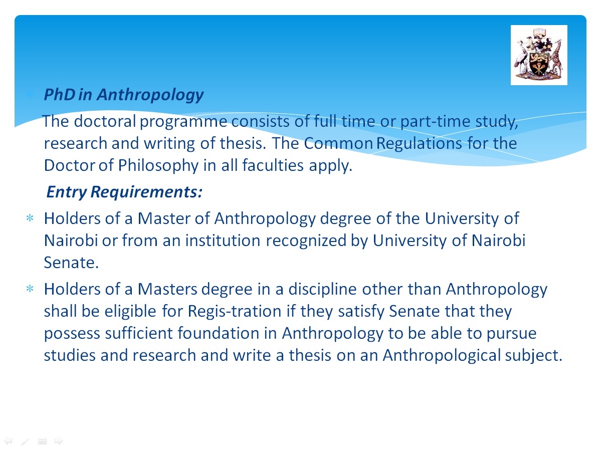 anthropology phd requirements
