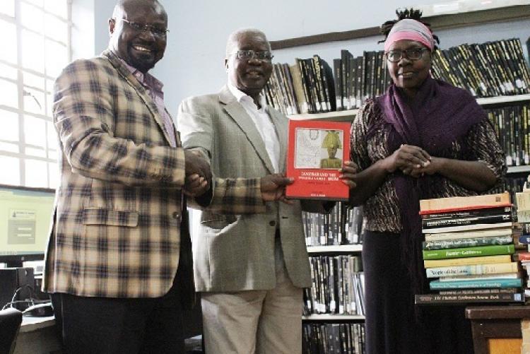 Prof. Wandibba donates  books