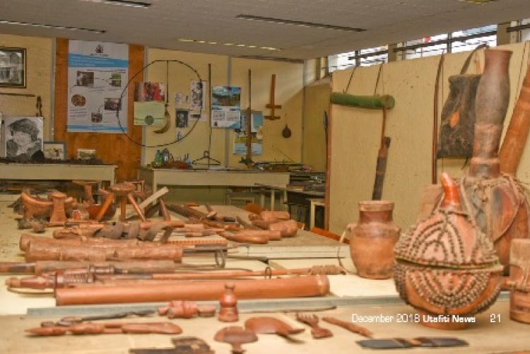  Artifacts housed at material culture section Main Campus