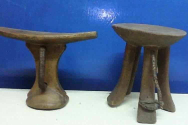  Pokot stools, head rests